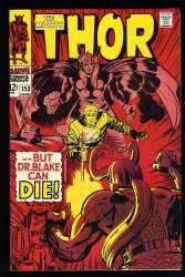 Cover Scan: Thor #153 VF/NM 9.0 1st Print Cover by Kirby/Colleta! Loki, Sif, Balder! - Item ID #524738