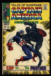 Cover Scan: Tales Of Suspense #98 VF 8.0 1st Print Black Panther Captain America! - Item ID #524782