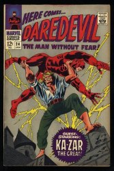 Cover Scan: Daredevil #24 VF- 7.5 Ka-Zar, Plunderer! Stan Lee! - Item ID #524800