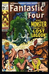 Cover Scan: Fantastic Four #97 NM+ 9.6  Monster from Lost Lagoon! Jack Kirby Art! - Item ID #524867