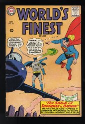 Cover Scan: World's Finest Comics #153 FN+ 6.5 Batman Slaps Robin Meme! - Item ID #525002