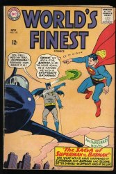 Cover Scan: World's Finest Comics #153 FN- 5.5 Batman Slaps Robin Meme! - Item ID #525003