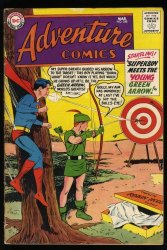 Cover Scan: Adventure Comics #258 FN+ 6.5 Superboy meets Green Arrow! - Item ID #525086