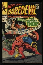 Cover Scan: Daredevil #30 FN/VF 7.0 Written by Stan Lee! Thor! Cobra! Hyde! - Item ID #525112