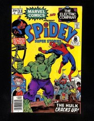 Cover Scan: Spidey Super Stories #33 NM 9.4 Spider-Man Hulk! - Item ID #526403