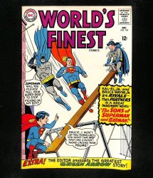 Cover Scan: World's Finest Comics #154 FN/VF 7.0 1st Appearance Super Sons! - Item ID #529356