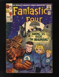 Cover Scan: Fantastic Four #45 FN- 5.5 1st Appearance Inhumans! Stan Lee! - Item ID #529632