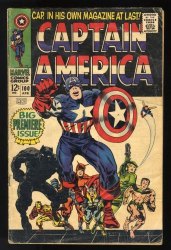 Cover Scan: Captain America #100 VG- 3.5 1st Issue! Black Panther Appearance! - Item ID #531466