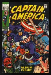 Cover Scan: Captain America #112 VF 8.0 Jack Kirby Art! Origin Retold Sub-Mariner! - Item ID #531469