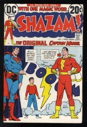 Cover Scan: Shazam! (1973) #1 VF- 7.5 Origin and Return Captain Marvel! C. C. Beck Cover! - Item ID #533304