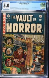 Cover Scan: Vault of Horror #30 CGC VG/FN 5.0 White Pages Classic Dismemberment Cover! - Item ID #538129