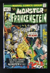 Cover Scan: Frankenstein (1973) #1 FN 6.0 Mary Shelley Story! Mike Ploog Cover! - Item ID #542126
