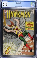 Cover Scan: Hawkman #4 CGC FN- 5.5 Off White to White 1st Appearance Zatanna! - Item ID #543164