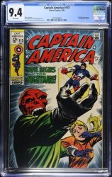 Cover Scan: Captain America #115 CGC NM 9.4 White Pages - Item ID #543172
