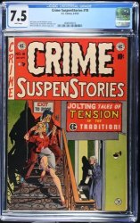 Cover Scan: Crime Suspenstories #18 CGC VF- 7.5 White Pages - Item ID #543203