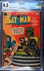 Cover Scan: Batman #69 CGC VG+ 4.5 Off White to White Catwoman Cover! - Item ID #543207