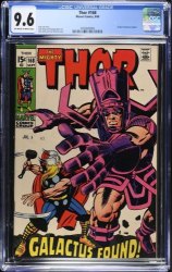 Cover Scan: Thor #168 CGC NM+ 9.6 Origin of Galactus! 1st Appearance Thermal Man! - Item ID #543909