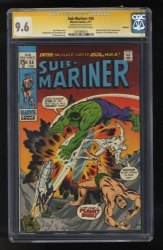 Cover Scan: Sub-Mariner #34 CGC NM+ 9.6 Off White to White SS Signed Stan Lee! Oakland - Item ID #547701