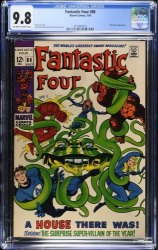 Cover Scan: Fantastic Four #88 CGC NM/M 9.8 Off White to White Mole Man Appearance! 1969! - Item ID #552606