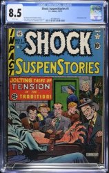 Cover Scan: Shock Suspenstories (1952) #1 CGC VF+ 8.5 White Pages - Item ID #552610