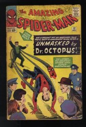 Cover Scan: Amazing Spider-Man #12 GD+ 2.5 3rd Appearance Doctor Octopus! - Item ID #552964