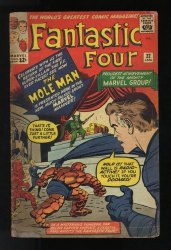 Cover Scan: Fantastic Four #22 VG- 3.5 2nd App Mole Man! Ayers Cover! - Item ID #552996