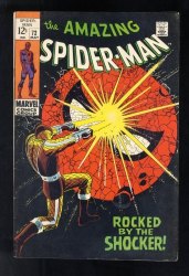 Cover Scan: Amazing Spider-Man #72 FN+ 6.5 Shocker Appearance! John Romita Sr. Cover! - Item ID #554557