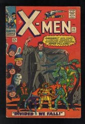Cover Scan: X-Men #22 VG- 3.5 Count Nefaria Appearance! Divided We Fall! Silver Age! - Item ID #556631