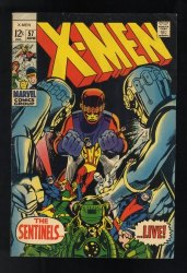 Cover Scan: X-Men #57 FN+ 6.5 Neal Adams Art! Sentinels Appearance 1st Larry Trask! - Item ID #556640