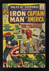 Cover Scan: Tales Of Suspense #60 VF- 7.5 Iron Man Captain America 2nd Hawkeye! - Item ID #559143