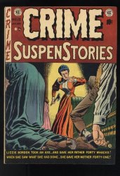 Cover Scan: Crime Suspenstories #13 FN- 5.5 Lizzie Borden Cover and Story! - Item ID #564703