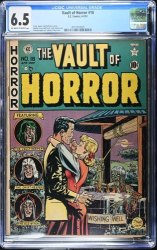 Cover Scan: Vault of Horror #18 CGC FN+ 6.5 Off White to White - Item ID #566135