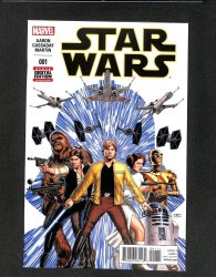 Cover Scan: Star Wars #1 Cover C Variant Luke, Leia, Han, Chewbacca, Darth Vader! - Item ID #567187