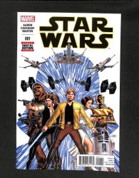Cover Scan: Star Wars #1 Cover C Variant Luke, Leia, Han, Chewbacca, Darth Vader! - Item ID #569229