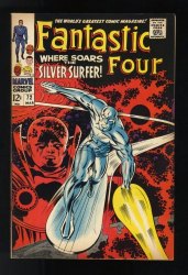 Cover Scan: Fantastic Four #72 VF- 7.5 Silver Surfer Watcher Stan Lee Jack Kirby! - Item ID #572071
