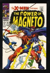 Cover Scan: X-Men #43 VF/NM 9.0 Magneto Quicksilver Scarlet Witch Appearance! - Item ID #572167