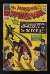 Cover Scan: Amazing Spider-Man #12 VG- 3.5 3rd Appearance Doctor Octopus! - Item ID #572199