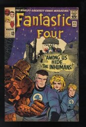 Cover Scan: Fantastic Four #45 FN 6.0 1st Appearance Inhumans! Stan Lee! - Item ID #572208