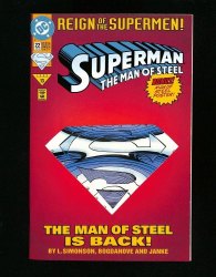Cover Scan: Superman: The Man of Steel #22 Collector's Edition Variant - Item ID #576853