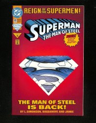 Cover Scan: Superman: The Man of Steel #22 Collector's Edition Variant - Item ID #581455