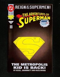 Cover Scan: Adventures of Superman #501 Die-Cut  Collector's Edition Variant - Item ID #581503