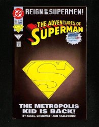 Cover Scan: Adventures of Superman #501 Die-Cut  Collector's Edition Variant - Item ID #581504