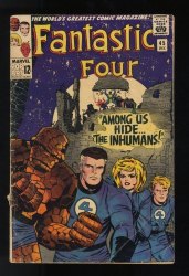 Cover Scan: Fantastic Four #45 GD+ 2.5 1st Appearance Inhumans! Stan Lee! - Item ID #581624