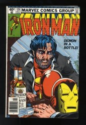 Cover Scan: Iron Man #128 FN 6.0 Newsstand Variant Tony Stark Demon in a Bottle! - Item ID #581648
