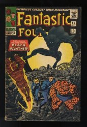 Cover Scan: Fantastic Four #52 VG+ 4.5 Jack Kirby! 1st App Black Panther! - Item ID #581656