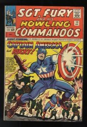 Cover Scan: Sgt. Fury and His Howling Commandos #13 VG- 3.5 Captain America! - Item ID #587555