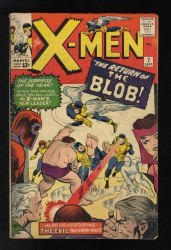Cover Scan: X-Men #7 VG+ 4.5 Blob! Magneto! Scarlet Witch Appearances! - Item ID #587562