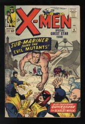 Cover Scan: X-Men #6 VG+ 4.5 Namor! Scarlet Witch! Magneto! - Item ID #587584