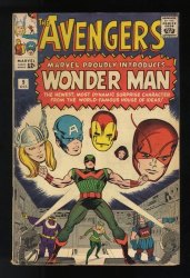 Cover Scan: Avengers #9 FN 6.0 1st Appearance of Silver Age Wonder Man! - Item ID #587601