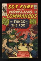 Cover Scan: Sgt. Fury and His Howling Commandos #6 VG+ 4.5 Jack Kirby Art! - Item ID #587622